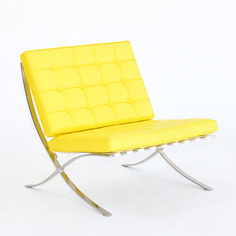 barcelona chair yellow