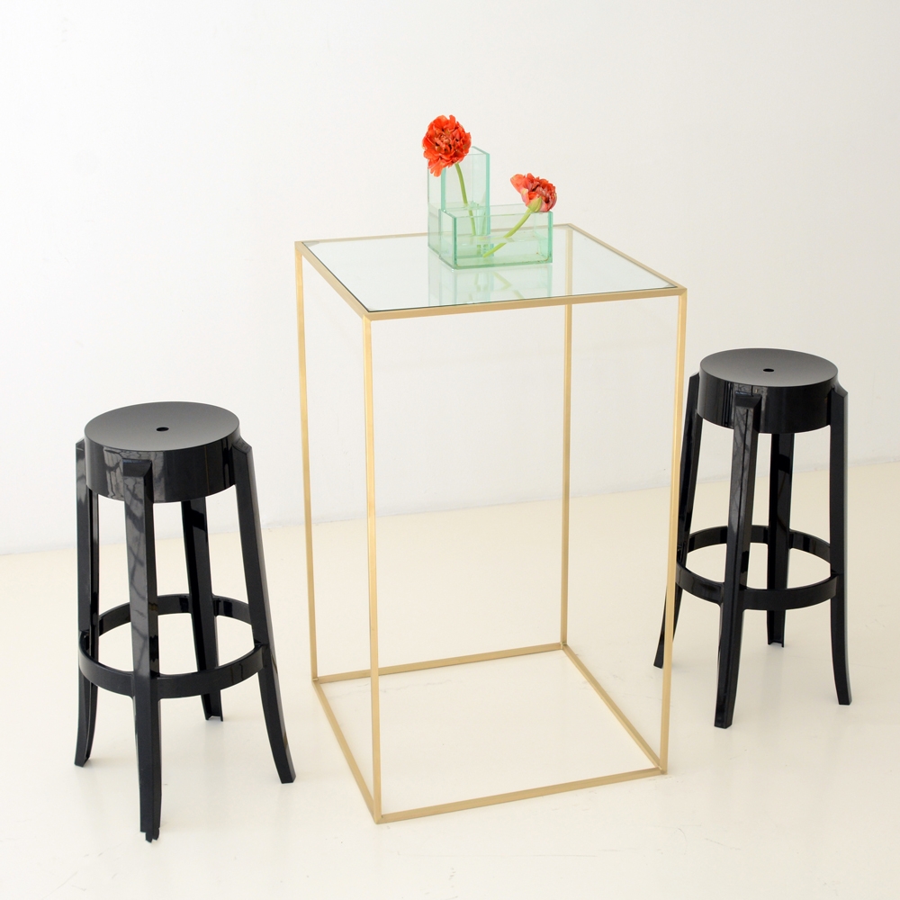 maxwell square highboy clear glass