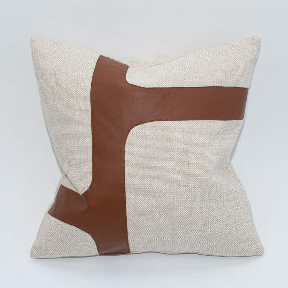 garda leather pillow