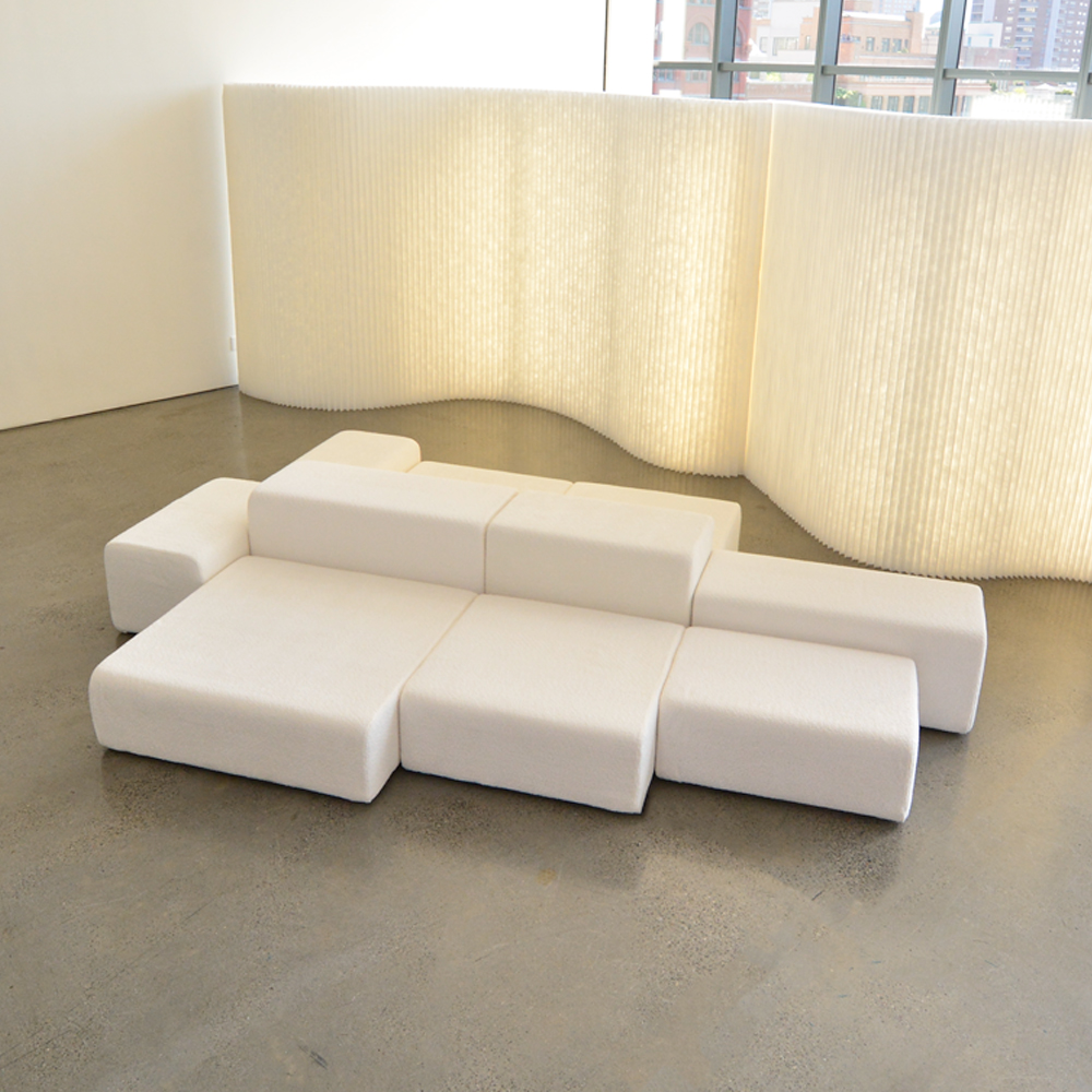 lounge modular boucle ivory