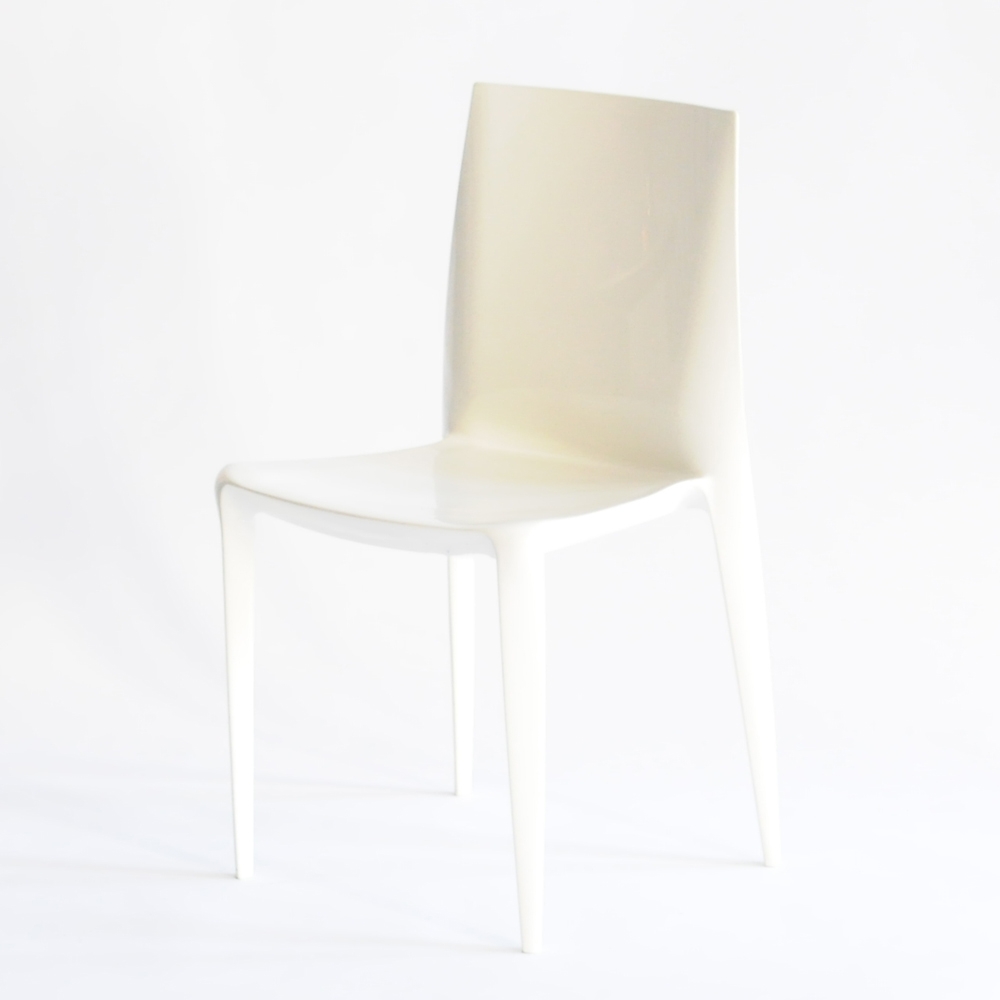 bellini chair off-white glossy 