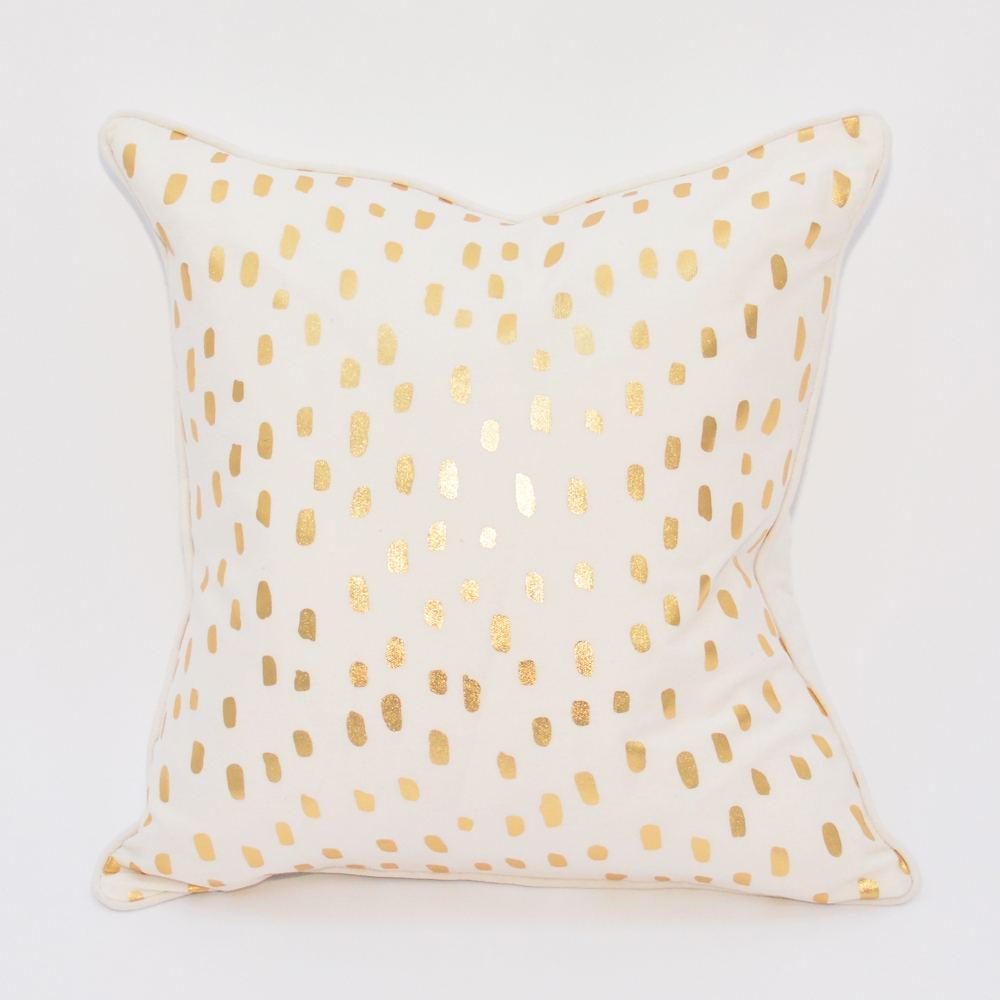 leopard metallic pillow