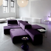 lounge modular plum