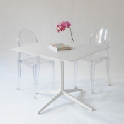 leo square table white