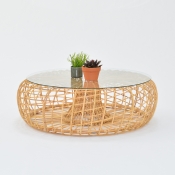 cane coffee table