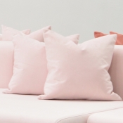 millennial pink pillow