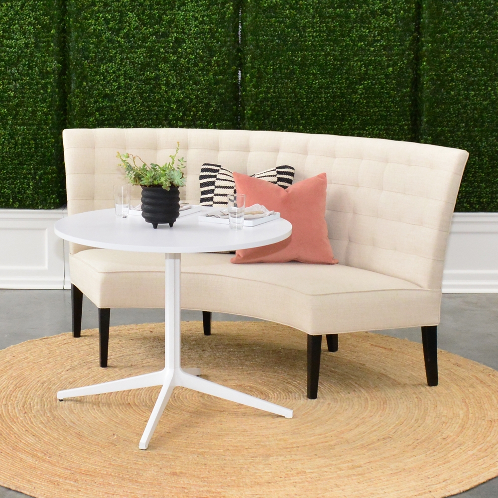 Modular sales dining banquette