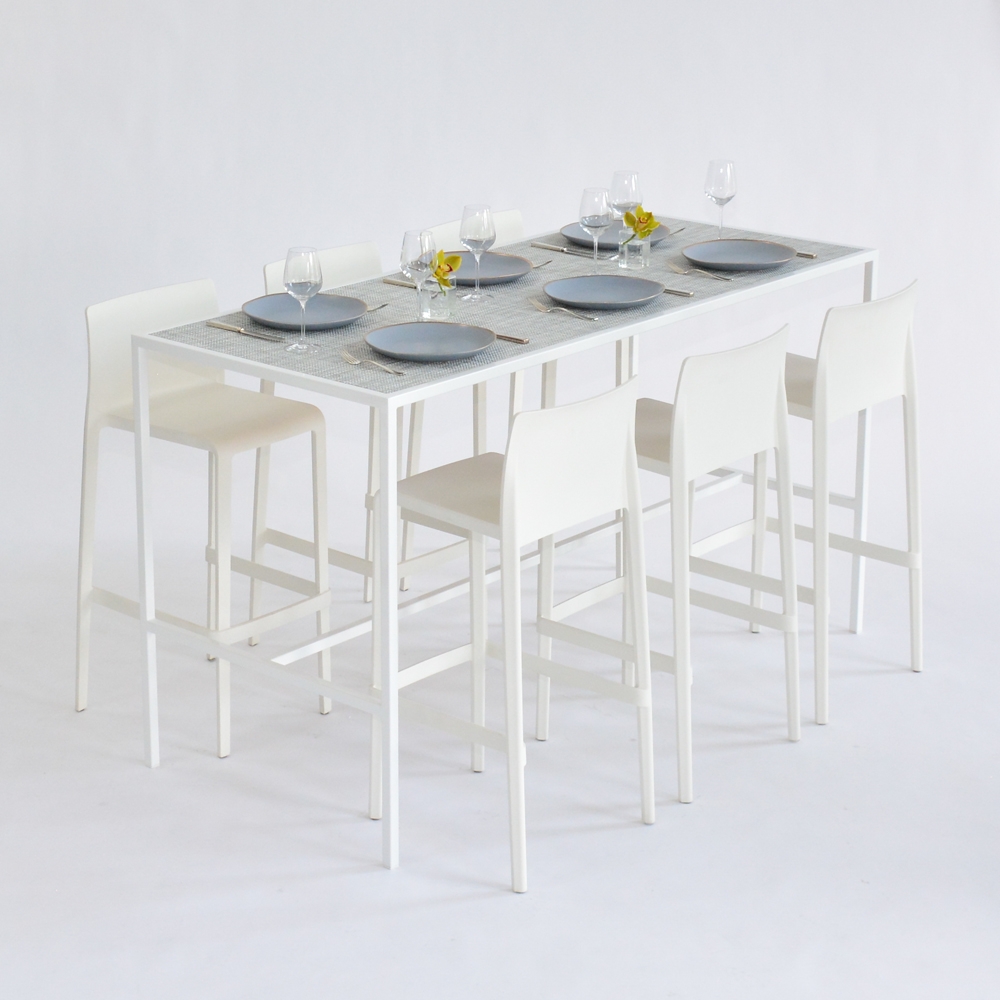 Additional image for communal table - chilewich white/silver