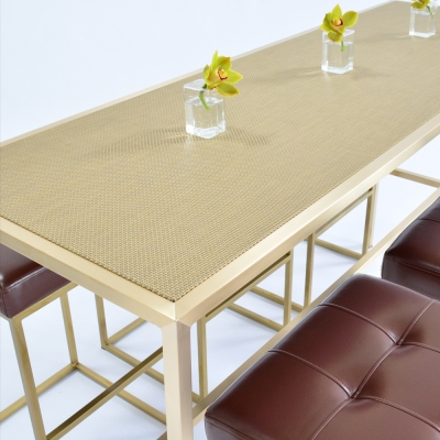 Additional image for maxwell runner table - chilewich new gold