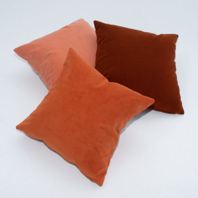 Additional image for papaya velvet pillow