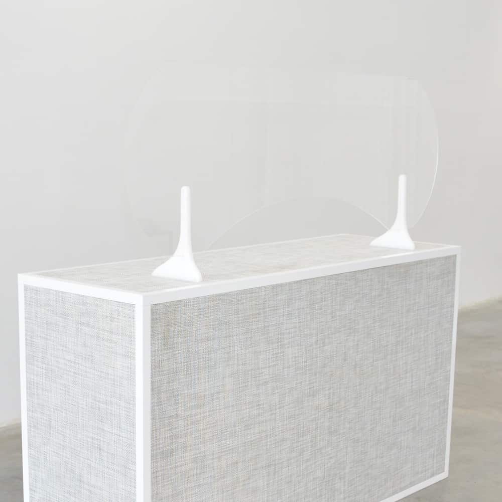 clear bell shield - becco feet white